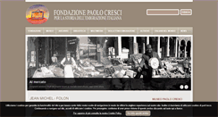 Desktop Screenshot of fondazionepaolocresci.it